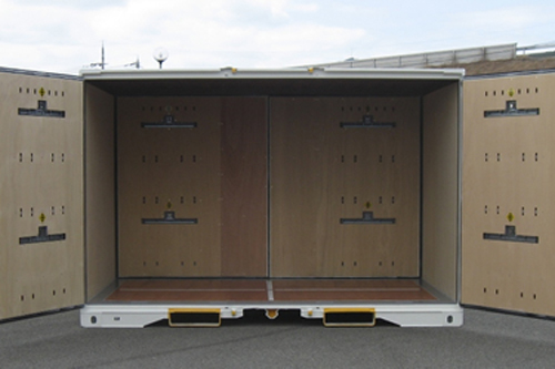 北見地域農作物輸送促進協議会 12ft両側開通風コンテナ（扉開放）