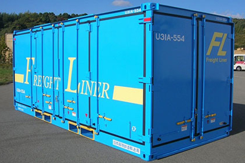 日本フレートライナー 20ft側妻二方開きコンテナ
