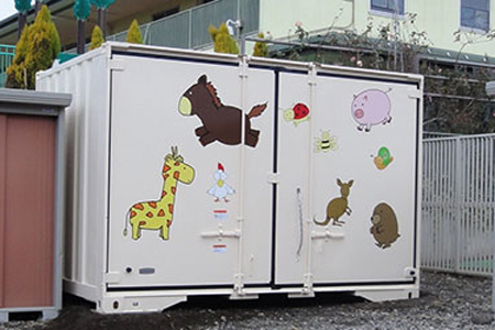 幼稚園向けコンテナ