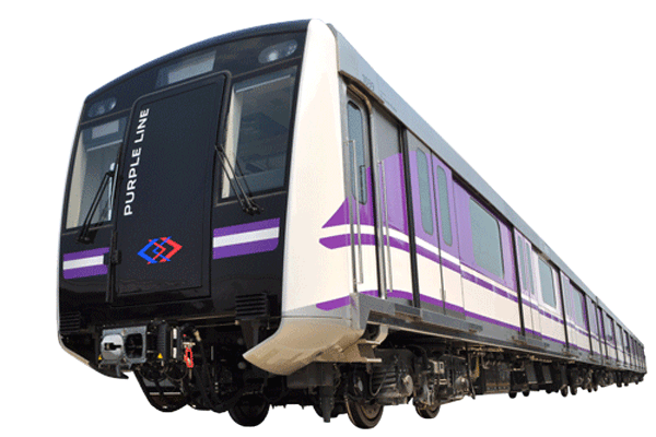 タイ・バンコク　パープルライン向け車両